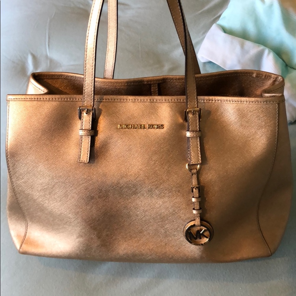 Michael Kors Gold Tote Bag
